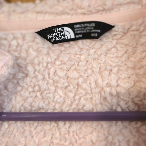 The North Face Soft Pink Fleece Zip Up Jacet - Picture 3 of 4
